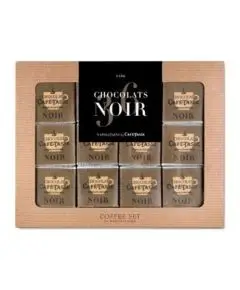 Cafe Tasse - 'Æske Med 36 Stk. Indpakket Mørk Chokolade' 180 g - Delikatesser