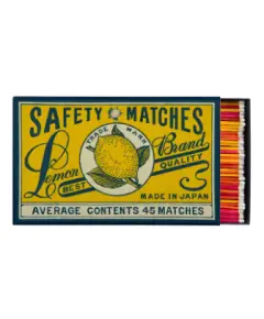 Archivist - 'Lemon Brand' - Kæmpe Kamintændstik Æske - Archivist