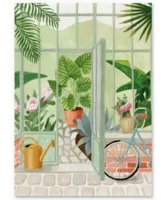 Kort - 'Winter Garden' Postkort - Kort, kalendere, blokke og notesbøger