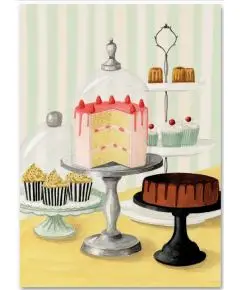 Kort - 'Cake' Postkort - Kort, kalendere, blokke og notesbøger