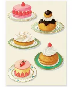 Kort - 'Sweets' - Postkort - Kort, kalendere, blokke og notesbøger