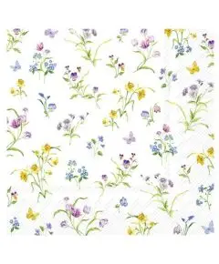 Ihr - 'Easter Flowers' - Hvid -Frokostservietter - IHR