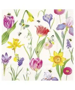 Ihr - 'Spring Awakening' - Cream - Frokostservietter - IHR