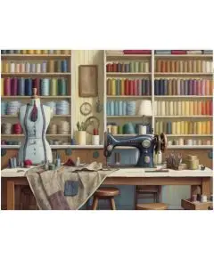 All Puzzel Company - ' Thrifty Threads' -  1000 Brikker - Puslespil, Bamser & Dekoration