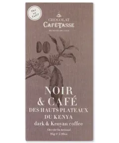 Cafe Tasse - 'Noir Et Cafe' Mørk Chokolade  - 85 g - Delikatesser