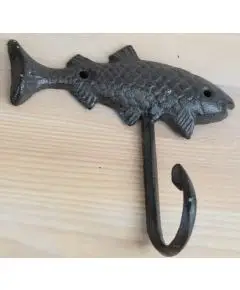 Støbejernsfiskekrog, 15,8 cm - Haven