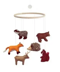 Gamcha - 'Smuk Uro Med Skovens Dyr I Uldfilt' - 20 x 50 cm - Puslespil, Bamser & Dekoration