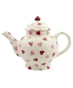 Emma Bridgewater - 'Pink Hearts - 4 Mug Teapot' - Emma Bridgewater