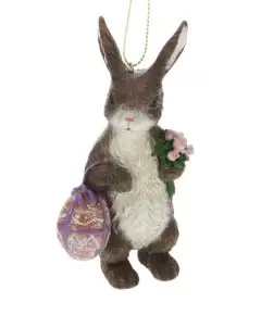 Smuk Lille Påskehare  På Tur Med Påskeæg - HAVE & BOLIG