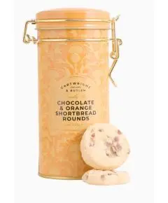Cartwright & Butler - 'Chocolate Orange shortbread tin' - 150g - Delikatesser