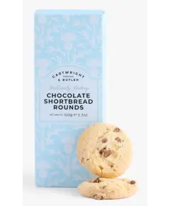 Cartwright & Butler - 'Chocolate Shortbread Rounds' Æske - 150 g - Delikatesser