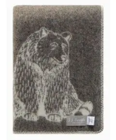 Bjørne Uldplaid - Nougat' - 130 X 180 cm - JJTextiles