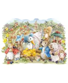 Wentworth - 'Peter Rabbit And friends' 250 Træ-Brikker - Wentworth Puslespil