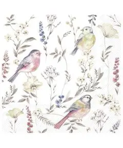 Ihr - 'Softly Faded Birds' - Frokostservietter - IHR
