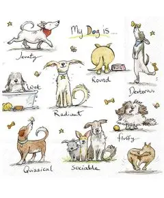 Ihr - 'Emotion Dogs' - Frokostservietter - IHR