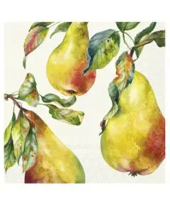 Ihr - 'Home Grown Pears' - Cream - Frokostservietter - IHR