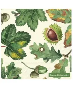 Ihr 'Trees And Leaves' - Cream - Frokostservietter - IHR