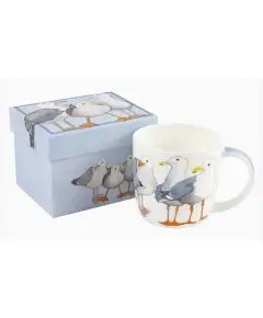 Emma Ball - 'Måger' - Bone China Krus - Porcelæn