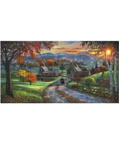 Puslespil - 'Sleepy Hollow Farm' - 500 Brikker - Puslespil, Bamser & Dekoration