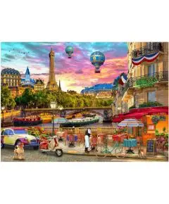 Puslespil - 'City Of Love; Paris' - 500 Brikker - Puslespil, Bamser & Dekoration
