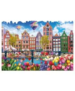 Wentworth - 'Amsterdam Tulips' - 250 Træ-Brikker - Wentworth Puslespil