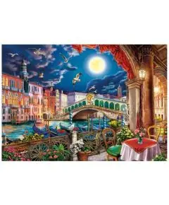 Wentworth - 'Evening cafe In Venice' 250 Træ-Brikker - Wentworth Puslespil