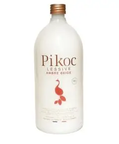 Pikoc - 'Vaskemiddel - Kokosblomst · Cremet mandel · Ravfarvet vanilje - Ambre Beige' - 1 L - Pikoc
