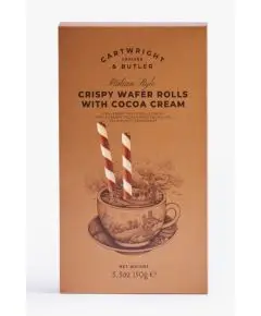 Cartwright & Butler - 'Crispy Waffer Rolls With Cocoa Cream' 150 g - Delikatesser
