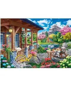 Wentworth - 'Blossom Cabin' 250 Træ-Brikker - Wentworth Puslespil