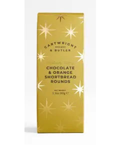 Cartwright & Butler - 'Chocolate & Orange Shortbread Carton  ' 150 gr - Delikatesser