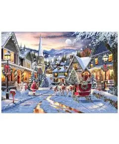 Wentworth - 'Santa's Last Delivery' 250 Træ-Brikker - Wentworth Puslespil
