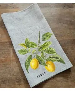 Hør Viskestykke - 'Lemon' - 42 x 66 cm - Køkkenet