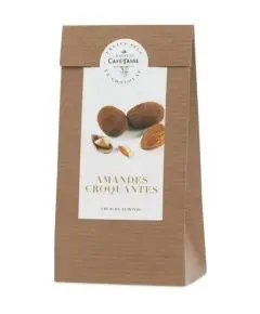 Cafe Tasse - 'Amandes Croquantes' Chokolade Overtrukne Mandler - 125 g - 